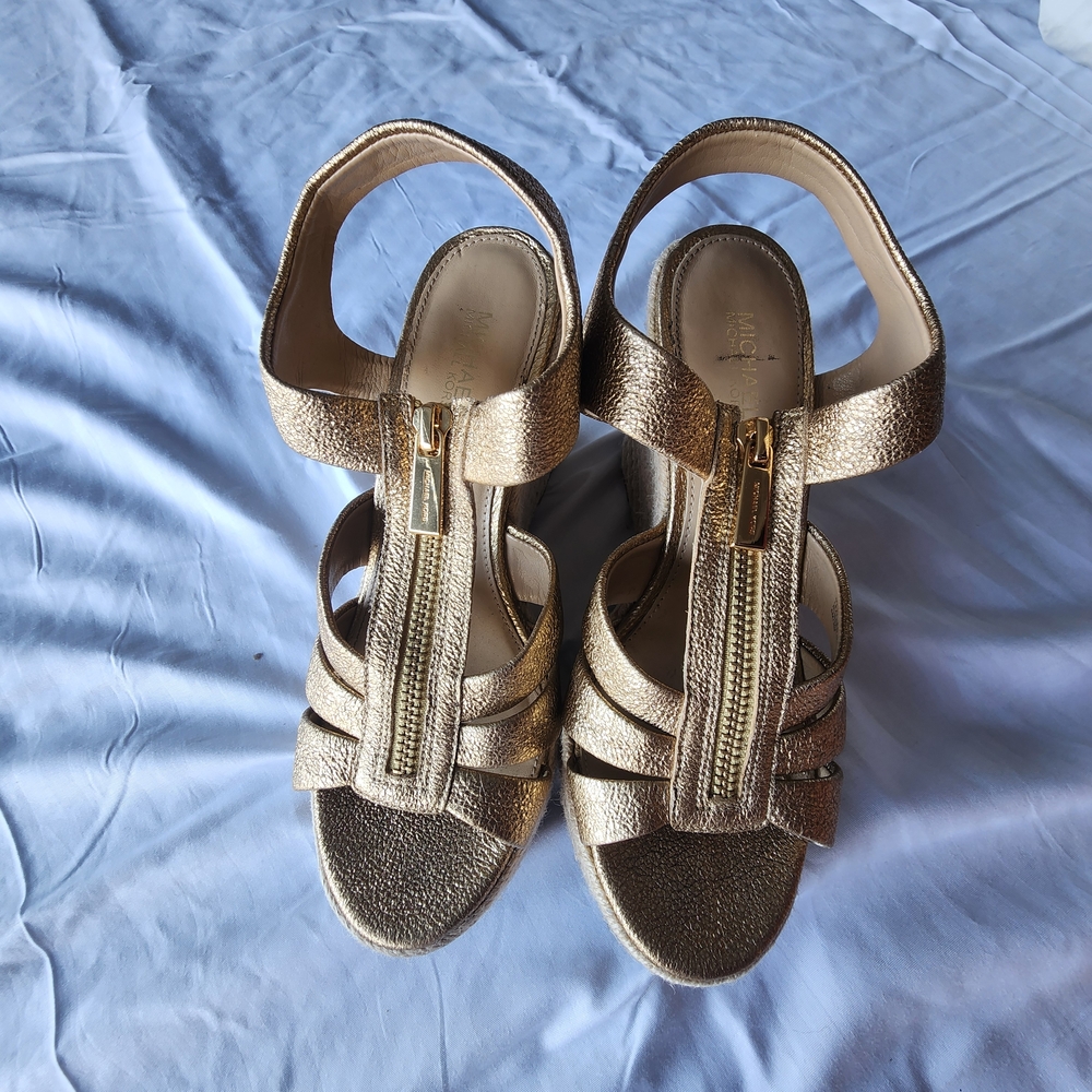 Michael Kors Metallic Gold Sandals